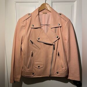 Rebecca Minkoff Blush Lambskin Leather Jacket